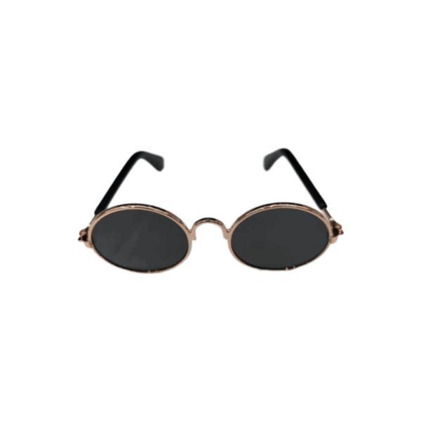Stylish Pet Sunglasses – Classic Black Lens Design for a Cool and Chic Look