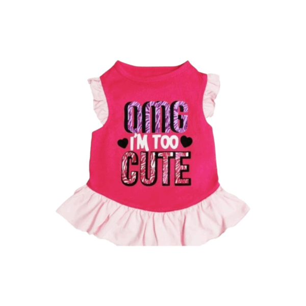Stylish And Comfortable Pink Pet Dress, Medium Size