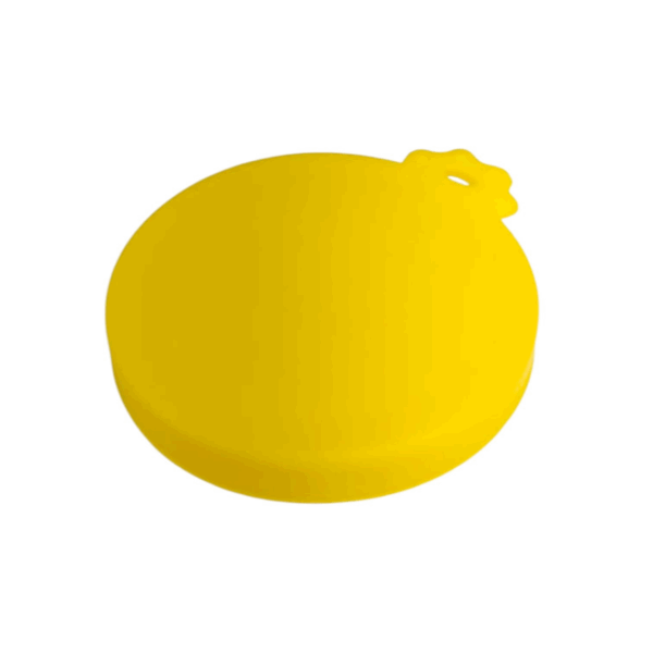 Pet Food Can Cover , save reusable , yellow color