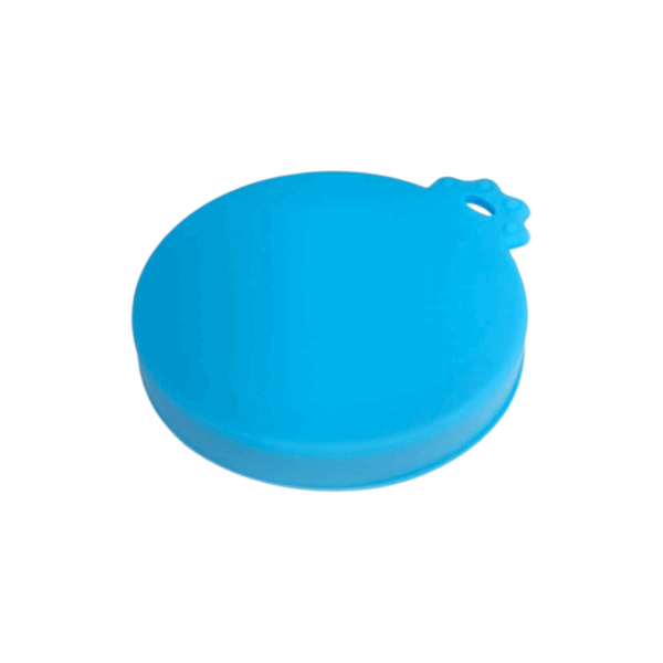 Pet Food Can Cover , save reusable , blue