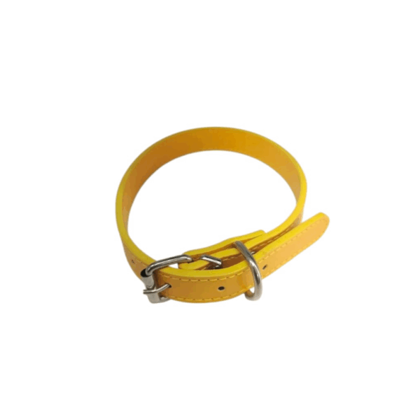 pet collar Adjustable, yellow color, 50 cm