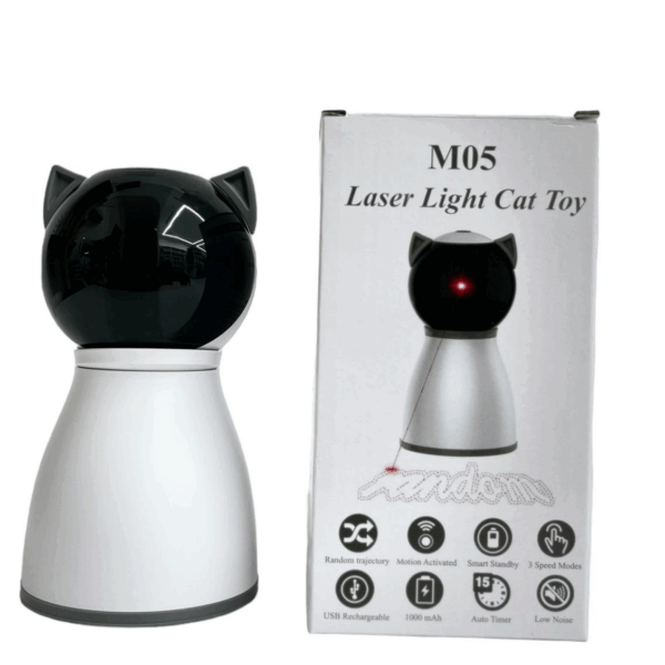 Laser Light Cat Toy - White