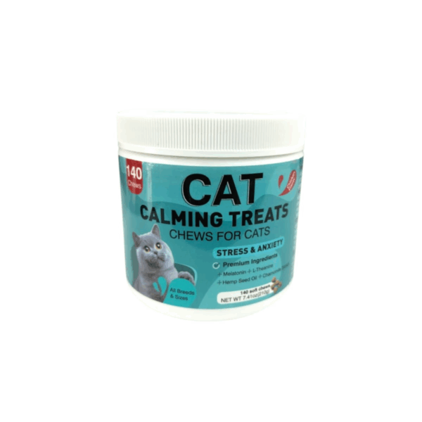 Cat Calming Chews – 140pcs Treats for Stress Relief, 210g
