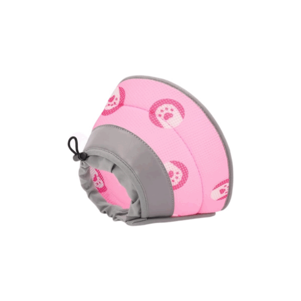 Adjustable Comfort Cone Collar For Post-surgery Recovery Medium Size, Pink Color