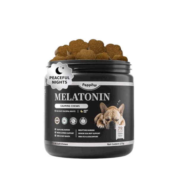 Melatonin Calming Chews for Dogs – Chicken Flavor (90 Soft Chews)