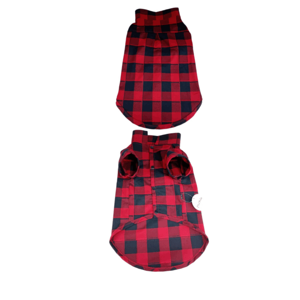 Plaid Dog Shirt Checkered Style 2xl