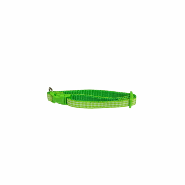 Pet Collar , Adjustable 11 Cm , Small Size , Light Green Color