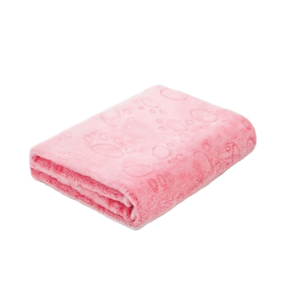 Blanket with Colorful Paw Prints – Cozy Comfort for Your Pet, Length 75cm Width 55cm