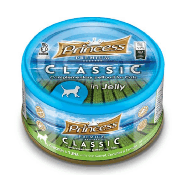Princess Premium Chicken & Tuna with Rice, Carrot, Zucchini & Tomato Cat Wet Food 170g