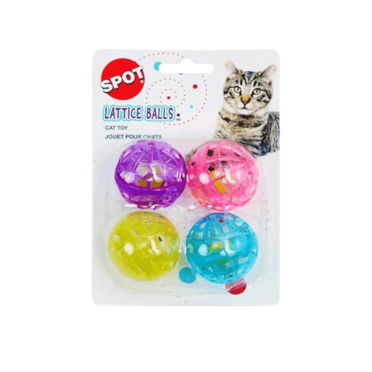 Set of 4 Lattice Balls – Endless Fun for Your Pet