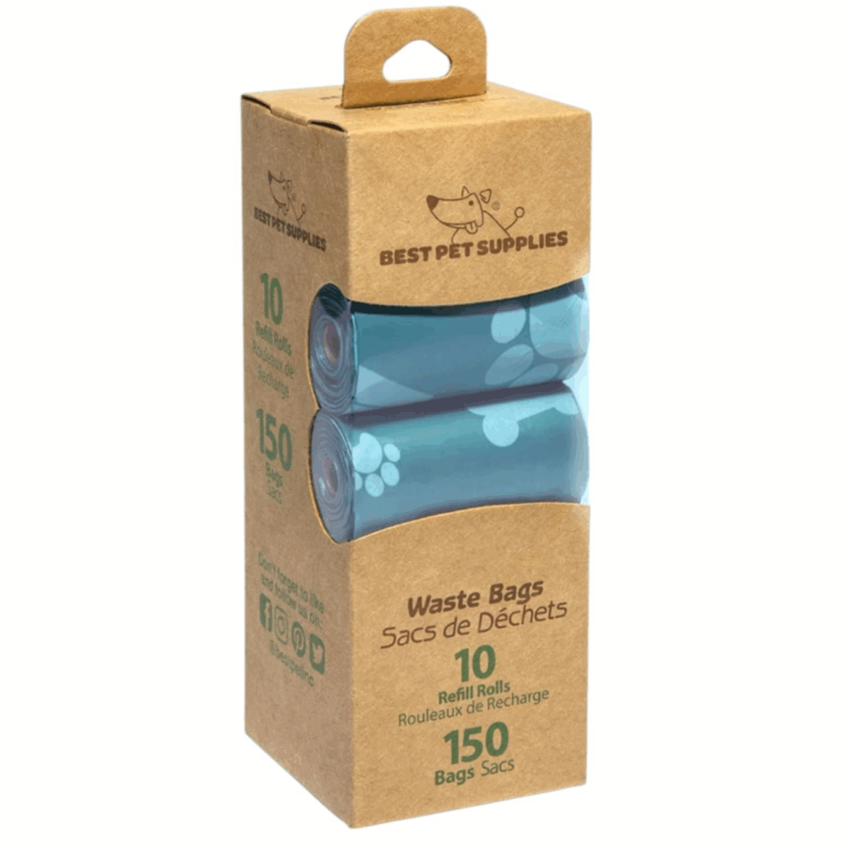 Dog Poop Bags Leak Proof and Tear Resistant, Thick Plastic 10 Rolls 150 Pcs , turquoise color