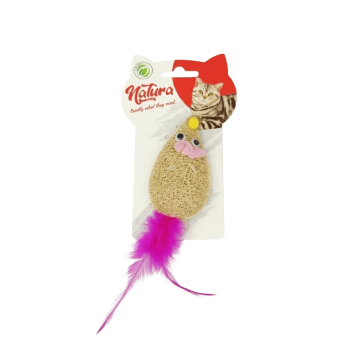 Natura Sponge Mouse Toy – Soft, Colorful & Fun for Active Cats