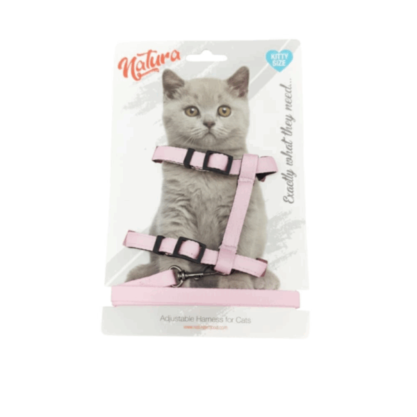Natura Kitten Harness – Elegant and Comfortable Pink Design for Safe Walks