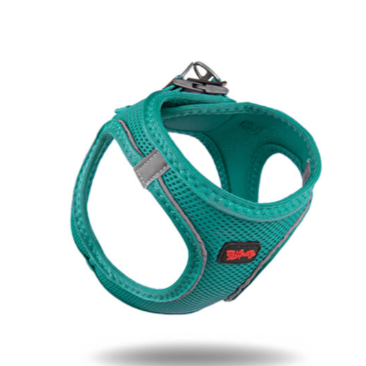 Natura Air Net Harness M size Viridian green color produced for small and medium breed dogs
