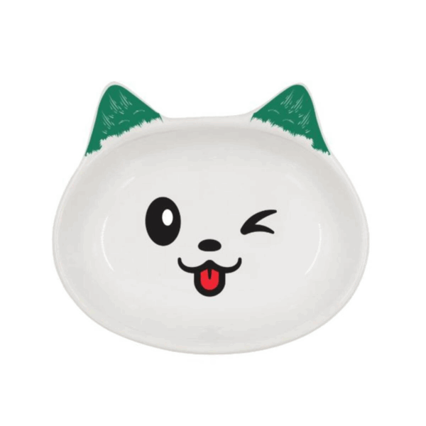 Natura Ceramic Cat Bowl – 200ml, 14cm