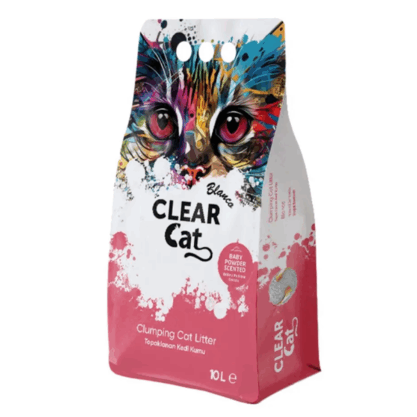 Clear Cat Litter, Baby Powder Scented 5 L