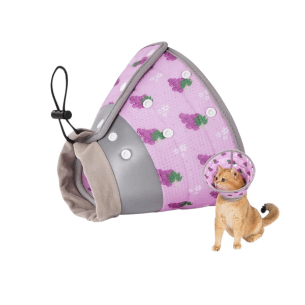 Pet recovery collar, adjustable, lightweight, soft, medium size