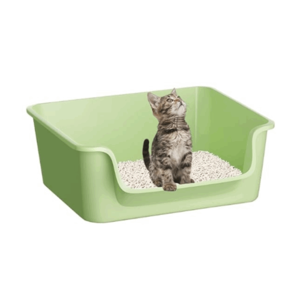 Cat Litter Box with High Sides ,Easy to Clean , Durable and Long-Lasting Length 51 CM, Width 40 CM, Height 19 CM