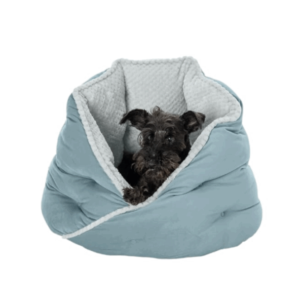 Round Pet Bed Washable, cuddly soft minky plush faux fur , SLIP RESISTANT, length 61 CM width 61 CM Height 45 Cm