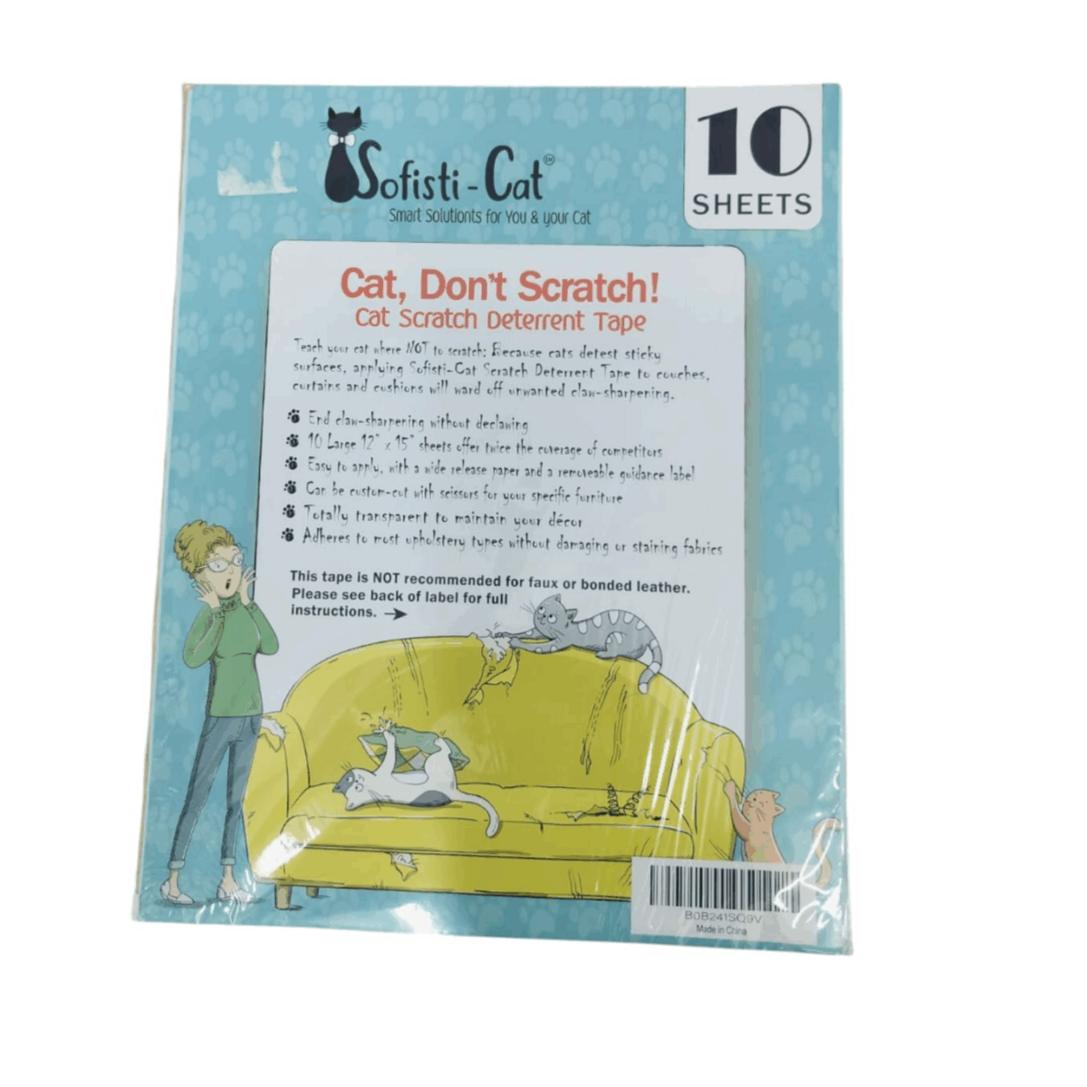 10 Double Sided Anti Scratching Sticky Tape - Cat Scratch Furniture Protector