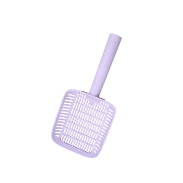 Cat Litter Scoop, Can Be Hung On The Litter Box Or Elsewhere With A String Cap Purple Color - مجرفة فضلات القطط، يمكن تعليقها على صندوق الفضلات أو في مكان آخر مع غطاء خيط لون بنفسجي