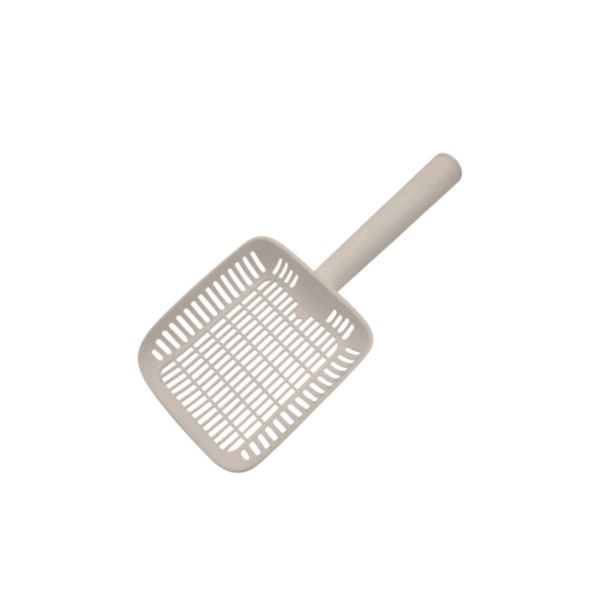 Cat Litter Scoop, Can Be Hung On The Litter Box Or Elsewhere With A String Cap Beige Color - مجرفة فضلات القطط، يمكن تعليقها على صندوق الفضلات أو في مكان آخر مع غطاء خيط لون بيج