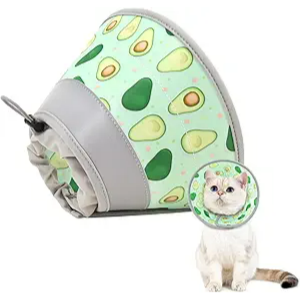 Adjustable Comfort Cone Collar for Post-Surgery Recovery Water Resistant Neck Cone Lightweight Medium size