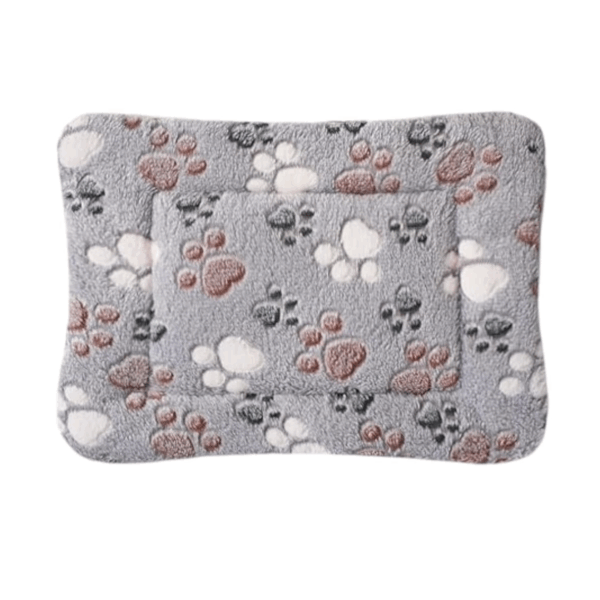 Ultra Soft Pet Bed Mat , Reversible Fleece Kennel Pad Cozy Washable Thickened 53*36 cm