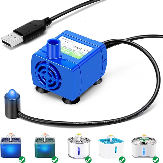 Water Fountain Pump, Compatible With Multiple Types , Ultra-quiet-مضخة نافورة المياه ، تتميز بهدوئها الفائق متوافقة مع أنواع متعددة من النوافير