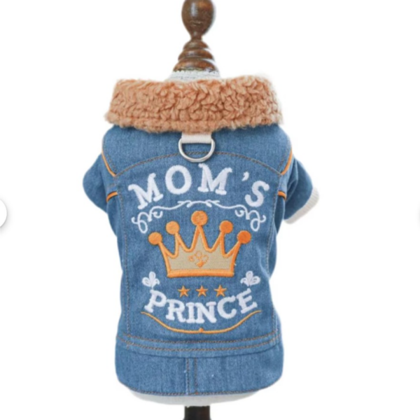 Fashion Comfortable PET Mom’s Prince Denim Jacket L  جاكيت جينز أنيق ومريح للأمهات من ماركة PET Prince، مقاس L