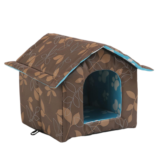 Foldable Warm Soft Easy To Assemble Pet House - Height 35 cm ,Length 46 cm, Width 33 cm-بيت للحيوانات الأليفة قابل للطي، دافئ وناعم وسهل التركيب , الارتفاع 35 سم، الطول 46 سم، العرض 33 سم
