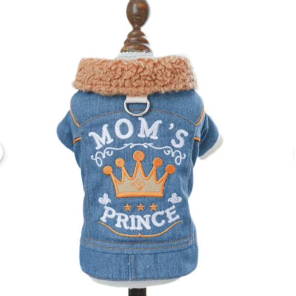 Fashion Comfortable PET Mom’s Prince Denim Jacket XL  جاكيت جينز أنيق ومريح للأمهات من ماركة PET Prince، مقاس XL