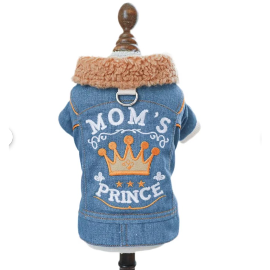 Fashion Comfortable PET Mom’s Prince Denim Jacket M  جاكيت جينز أنيق ومريح للأمهات من ماركة PET Prince، مقاس M
