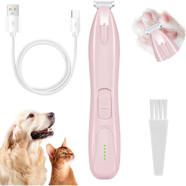 Mini Trimmer For Pets , for Trimming Hair Around Paws, Eyes, Ears, Face  ماكينة قص شعر صغيرة لقص شعر الكلاب والقطط حول الكفوف والعينين والأذنين والوجه