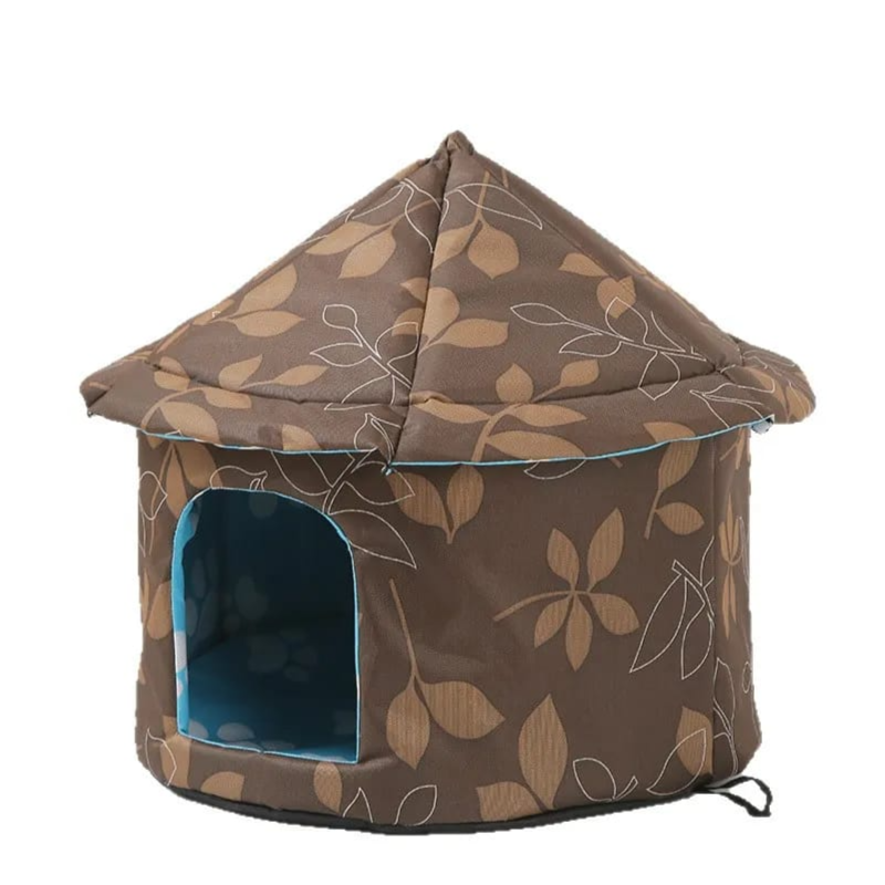 Pet House For Pets -Foldable and Detachable Design Height 50 cm , Diameter 42 cm-منزل قابل للطي سهل التركيب خفيف الوزن , الارتفاع 50 سم، القطر 42 سم
