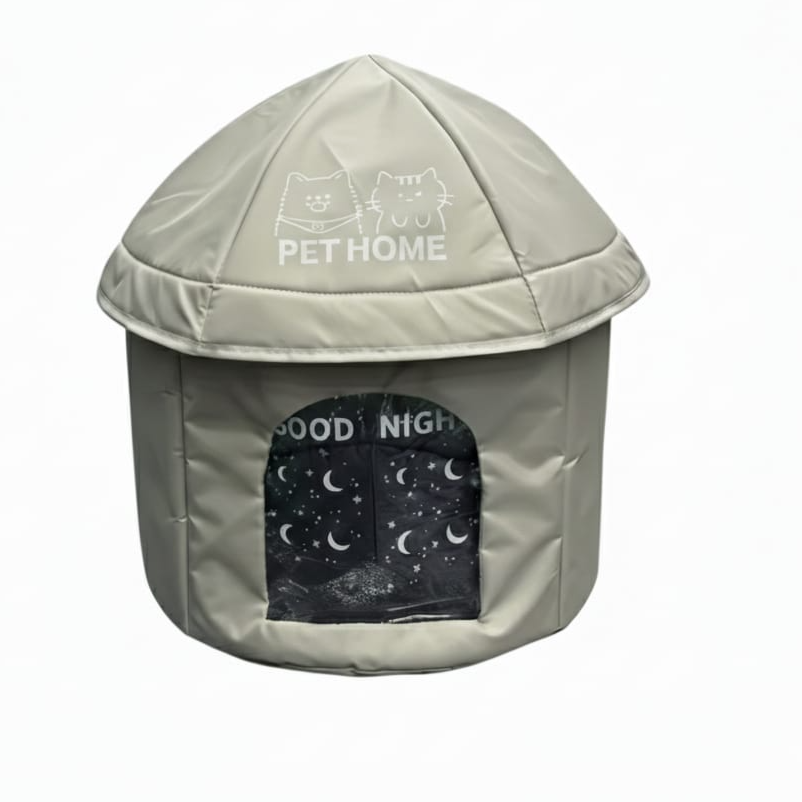 Pet House, Lightweight,waterproof, Easy To Set Up, Length 48 cm, Weight 48 cm, Height 60 cm-بيت الحيوانات الاليفة خفيف الوزن، مقاوم للماء سهل التركيب , الطول 48 سم، الوزن 48 سم، الارتفاع 60 سم