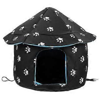 Pet House For Pets -Foldable and Detachable Design Height 35 cm, Diameter 35 cm-منزل قابل للطي سهل التركيب خفيف الوزن , الارتفاع 35 سم، القطر 35 سم