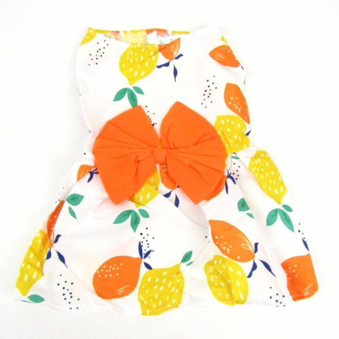 Classic dress with a bow for pets, size XS, in different colors -فستان كلاسيكي مع فيونكا للحيوانات الأليفة مقاس اكس سمول بألوان وأشكال مختلفة