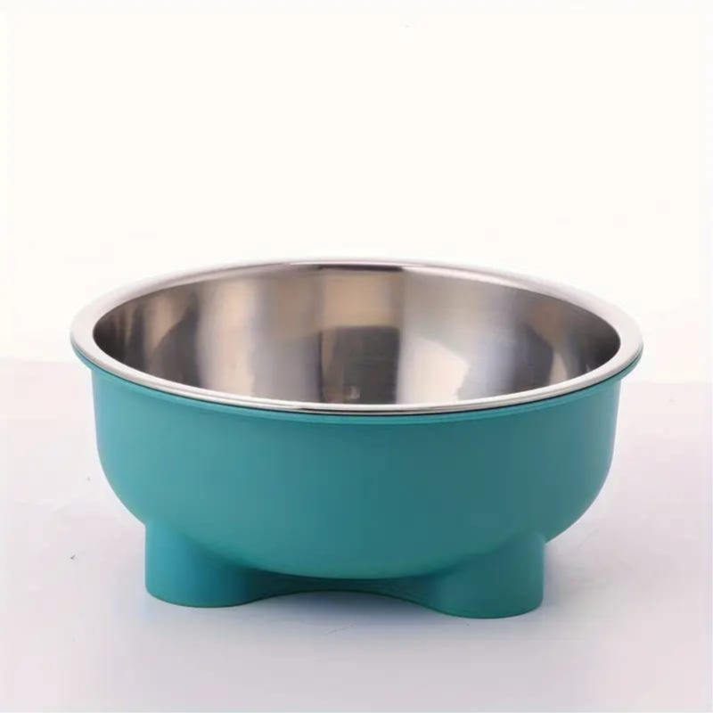 Stainless Steel Pet Bowl for pets, Suitable for Both Indoor and Outdoor turquoise color