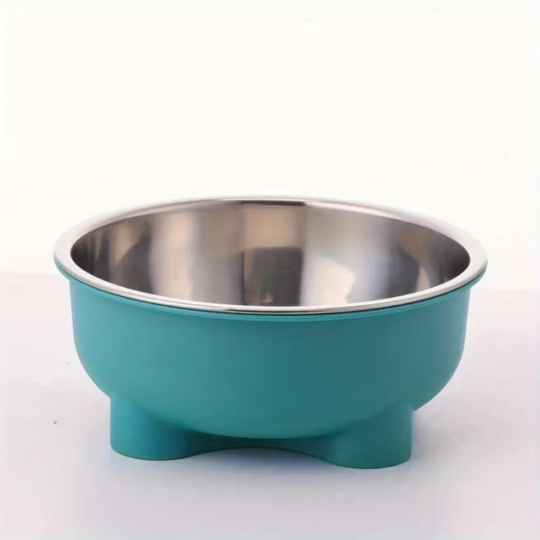 uStainless Steel Pet Bowl for pets, Suitable for Both Indoor and Outdoor blue color