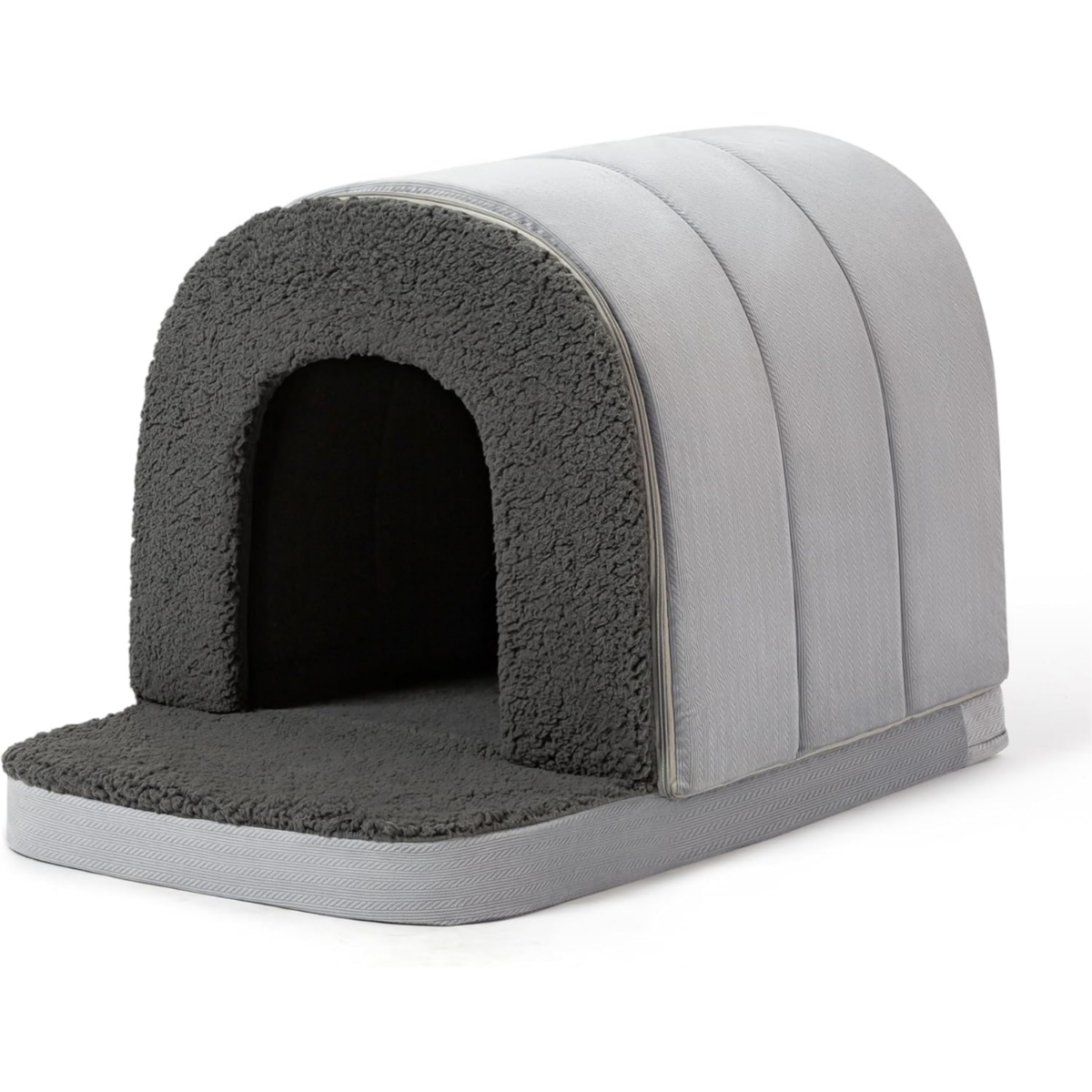 Indoor Pet House With Foam And Non-Slip Base, Easy To Assemble And Store Length 60 Cm, Width 40 Cm, Height 42 Cm