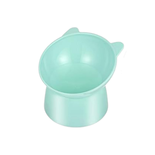 Plastic Raised Elevated pet Bowl - وعاء حيوانات اليفه بلاستيكي مرتفع ومائل ليسهل عمليه الاكل او الشرب
