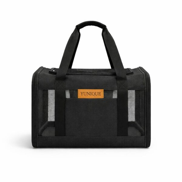 Elegant Pet Carrier Bag, Stylish & Comfortable, Length 43cm Width 29cm Height 29cm Black Color - حقيبة حمل أنيقة للحيوانات الأليفة، عصرية ومريحة، بطول 43 سم وعرض 29 سم وارتفاع 29 سم، باللون الأسود