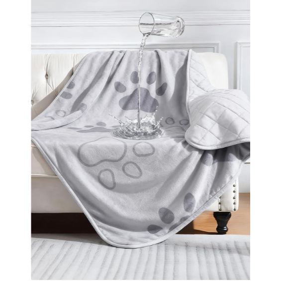 KASBAH Dog Cooling Blanket & Mat, Waterproof Pet Blankets for Couch, Bed and Car Seat, Washable