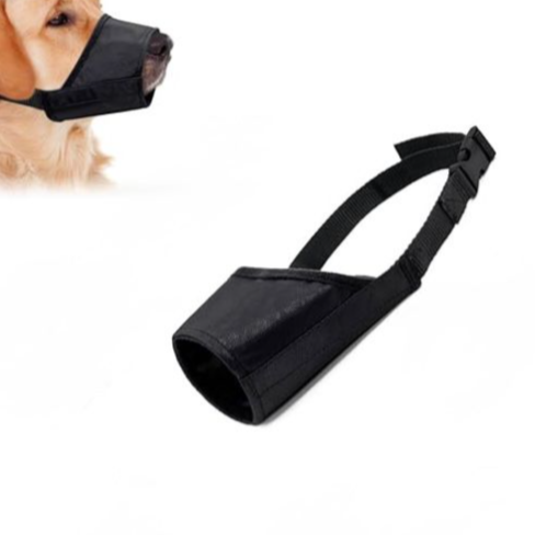 Adjustable Dog Muzzle ,Soft Comfortable Mouth Cover Controls Biting, Barking & Chewing . size no 5 , please swip to see the measurement