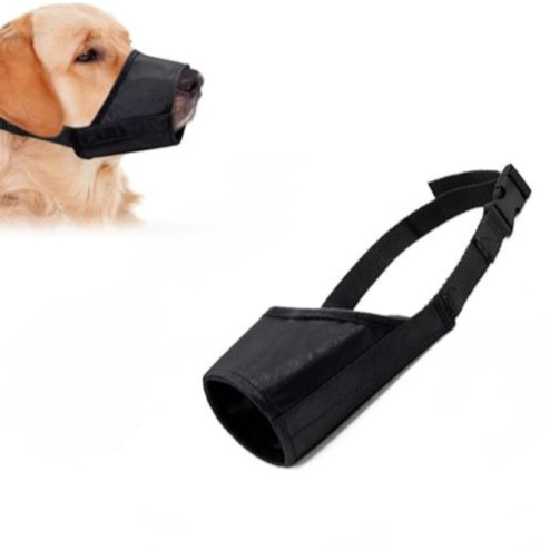 Adjustable Dog Muzzle ,Soft Comfortable Mouth Cover Controls Biting, Barking & Chewing . size no 7 , please swip to see the measurement