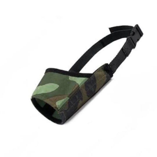 Adjustable Dog Muzzle ,Soft Comfortable Mouth Cover Controls Biting, Barking & Chewing , Army green. size no 6 , please swip to see the measurement