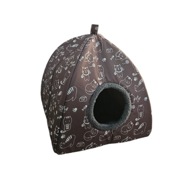 Pet waterproof House brown cat pattern
