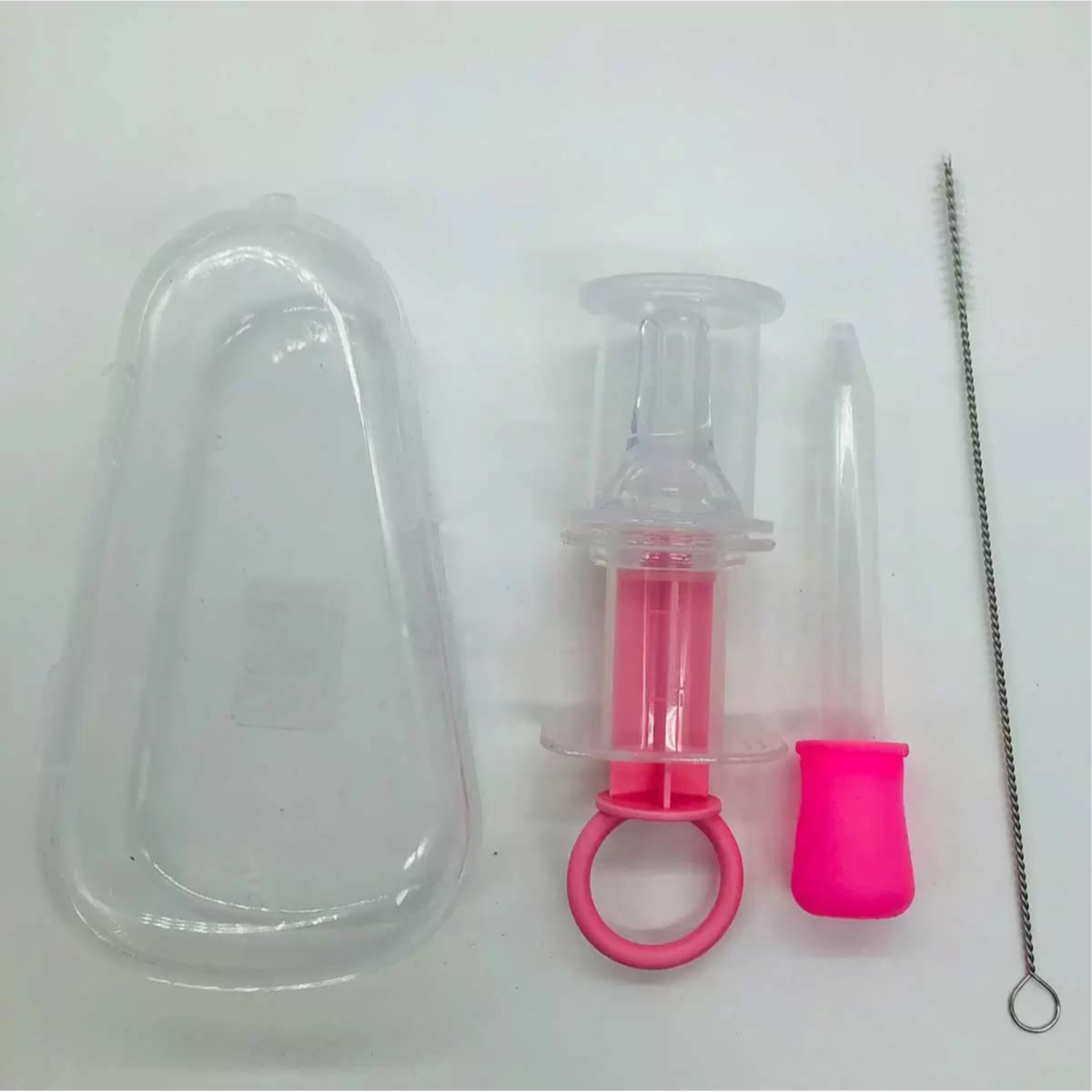 Set of Nipple feeder & brush Pink