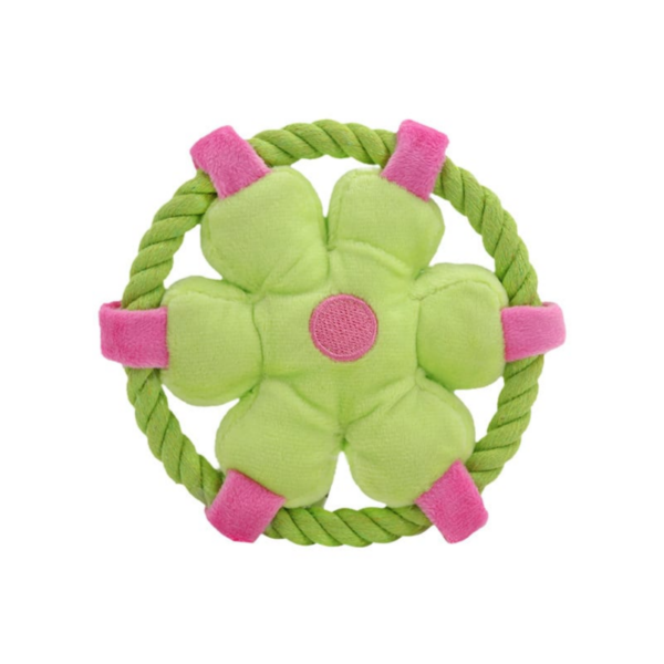 A dog toy with a durable rope, soft and safe for teeth, perfect for chewing and play